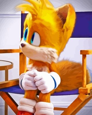 Tails The Hedgehog Paint By Number