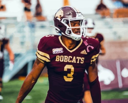 Texas State Bobcats Player Paint By Numbers