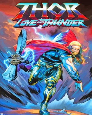 Thor Love And Thunder Paint By Number