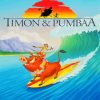 Timon And Pumbaa Poster Paint By Number