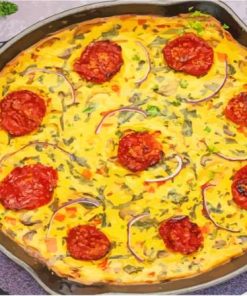 Vegan Frittata Square Paint By Number