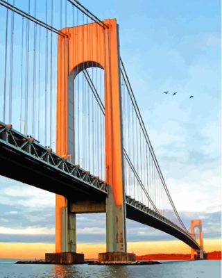 Verrazzano Narrows Bridge Paint By Number