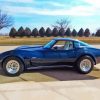 Dark Blue Corvette Paint By Number