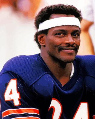 Walter Payton Paint By Numbers