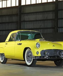 Yellow Thunderbird Convertible Paint By Numbers