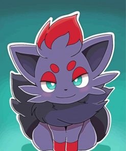 Zorua Pokemon Paint By Number