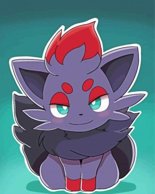 Zorua Pokemon Paint By Number