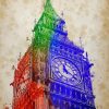 Abstract Big Ben Paint By Number