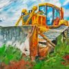 Abstract Bulldozer Paint By Numbers