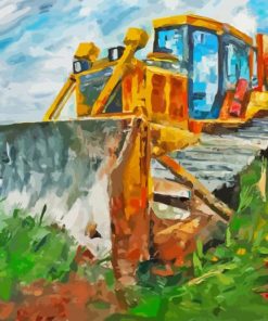 Abstract Bulldozer Paint By Numbers