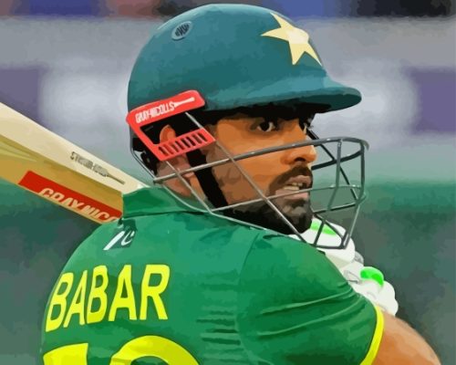 Babar Azam Paint By Number