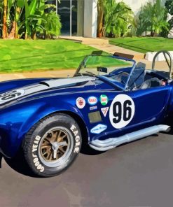 Blue Cobra Car Paint By Numbers