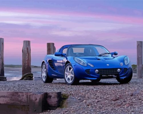 Blue Lotus Elise Paint By Numbers