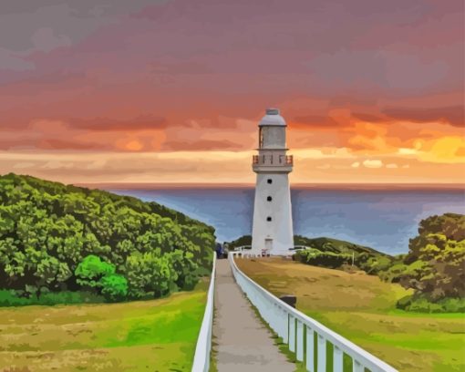 Cape Otway Lighthouse Paint By Number