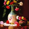 Carnations Vase Paint By Number