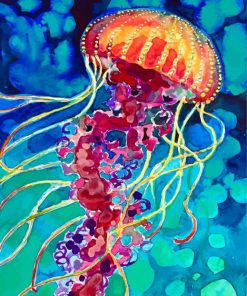 Colorful Jellyfish Paint By Numbers