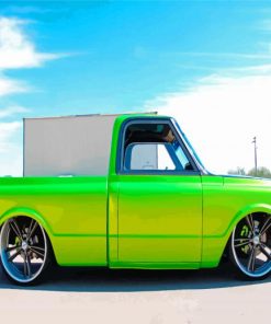 Cool Green Chevy Paint By Number