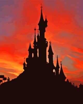 Disney Silhouette Paint By Number