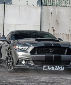 Grey Shelby Mustang Paint By Numbers