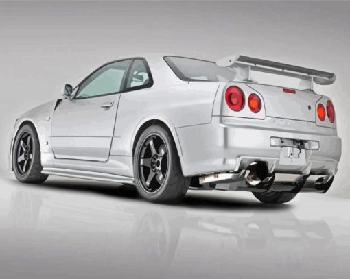 Grey Skyline Gtr Paint By Number