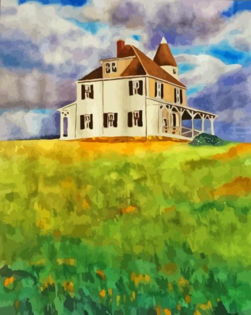 Home On Hill Paint By Numbers
