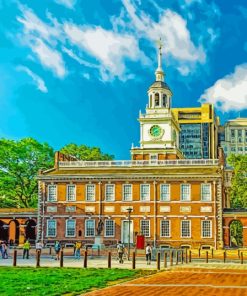 Independence Hall Paint By Number