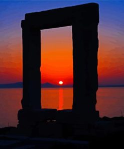 Naxos Portara Paint By Numbers