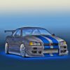 Nissan R34 Car Paint By Number