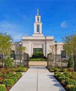 North Carolina Temple Raleigh Paint By Number