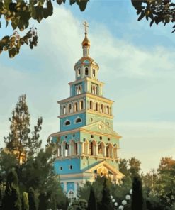 Tashkent Dormition Cathedral Paint By Number