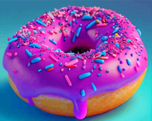 Tasty Donut Paint By Number