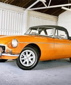 Yellow Mgb Paint By Numbers