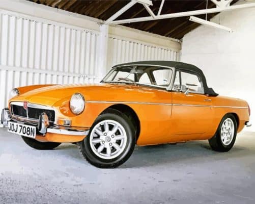 Yellow Mgb Paint By Numbers