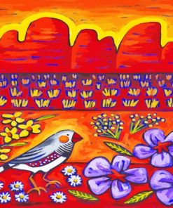 Zebra Finch Paint By Number