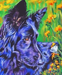 Black Shepherd Dog Paint By Number