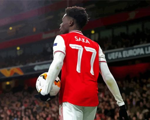 Bukayo Saka Paint By Numbers