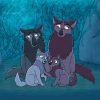 Cartoon Wolves Paint By Numbers