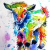 Colorful Cute Lamb Paint By Numbers