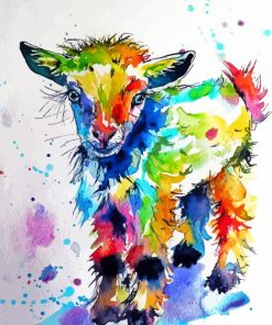 Colorful Cute Lamb Paint By Numbers