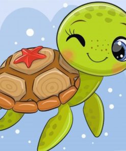 Cute Baby Turtle Paint By Number