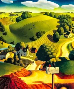 English Countryside Art Paint By Number