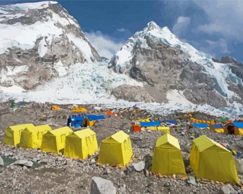 Everest Base Camp Paint By Number