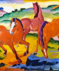 Franz Marc Grazing Horses Paint By Number