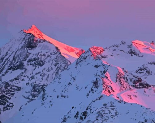 French Alps Mountains Paint By Number