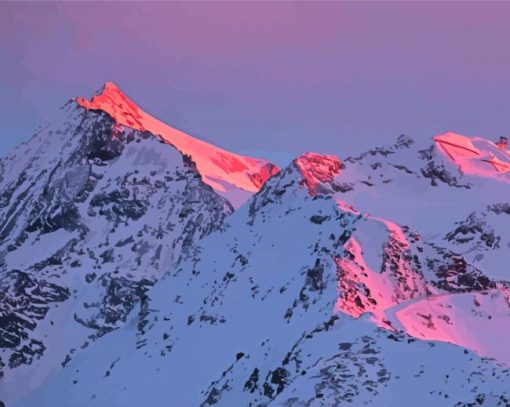 French Alps Mountains Paint By Number