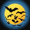 Full Moon Night Bats Paint By Number