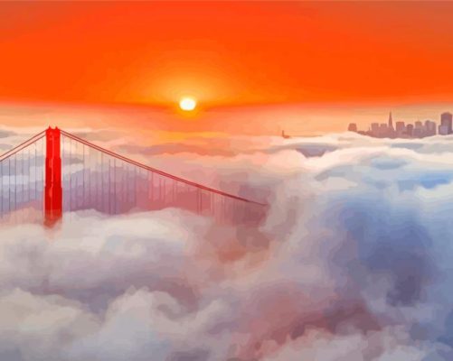 Golden Gate Bridge Paint By Number