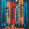 Gravel Biking Illustration Paint By Number