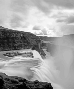 Gullfoss Falls Paint By Numbers