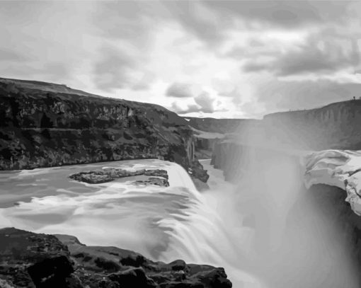 Gullfoss Falls Paint By Numbers